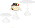 3 Pack Metal Cake Stand, 8 10 12 Inch Tiered Display in White