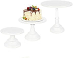 3 Pack Metal Cake Stand, 8 10 12 Inch Tiered Display in White