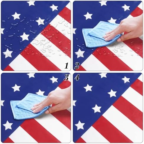 3 Pack Patriotic Tablecloth, Disposable Plastic Tablecloth 54"x108" Patriotic Decorations, Birthday Party Table, alternate
