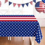 3 Pack Patriotic Tablecloths, Red White and Blue Tablecloth, Patriotic Decor, alternate view 5