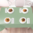 3 Pack Sage Green Tablecloths,54"x108" Plastic Table Cloth Disposable for Rectangle Tables, Sage Green Table, alternate view