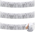 3 Pack Silver Wavy Foil Fringe Garland 30ft Tinsel Wall Decor in Wavy Silver