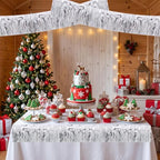 3 Pack Silver Wavy Foil Fringe Garland 30ft Tinsel Wall Decor in Wavy Silver, alternate view 6