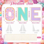 3 Pack Sweet One Donut Stands, Wooden Doughnut Display Stand, alternate view 3