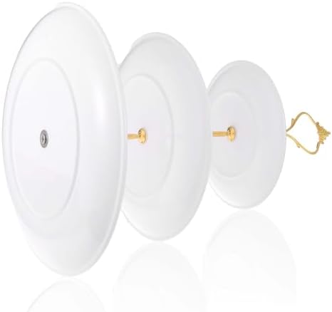 3 Pack Tiered Cupcake Stand, Plastic Cupcake Stand Tower, 3 Tier Round Shape Dessert Serving Tray, White Cookie, alternate