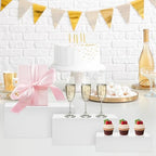 3 Pack White Buffet Food Risers, Large Size Acrylic Display Box 12"/11"/10" in white, alternate view 2