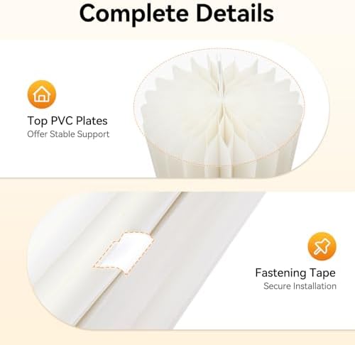 3 Pack White Cylinder Stands Portable, 23.6", 31.5", 39.37'' Pedestal Set Foldable & Portable Cardboard, alternate view 6