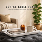 3 Pack White Plastic Serving Trays with Handles, 16 x 11 Inch in 16 x 11IN in White, alternate view 7