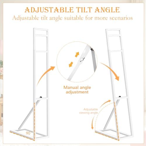 3 Pack White Wedding Backdrop Stand, Adjustable Metal Arch with Foldable Base and Weight Bag, Foam Board Display, alternate