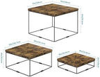 3 Pack Wood Risers Display Stand, Square Food Riser in Brown, alternate view 3