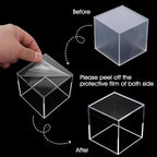 3 Pcs 3" 4" 5" Acrylic Boxes for Display, Display Stand Shelf, alternate view 3