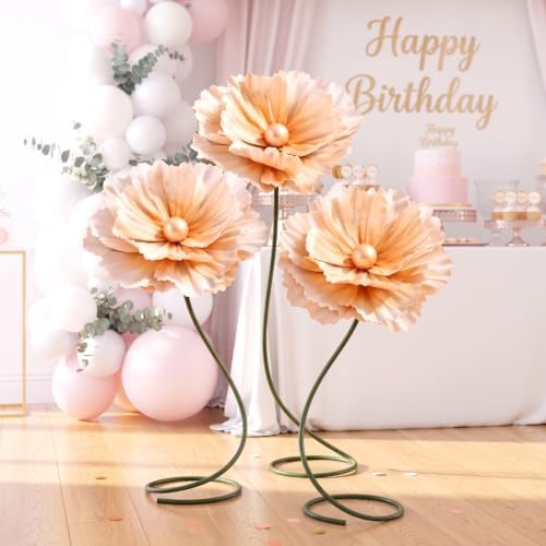3 PCS 5ft Giant Artificial Flower, Back to School Decor in Yellow