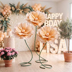 3 PCS 5ft Giant Artificial Flower, Back to School Decor in Yellow, alternate view 4