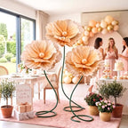 3 PCS 5ft Giant Artificial Flower, Back to School Decor in Yellow, alternate view 5