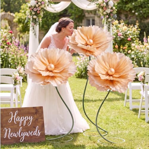 3 PCS 5ft Giant Artificial Flower, Back to School Decor in Yellow, alternate view 6