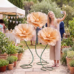 3 PCS 5ft Giant Artificial Flower, Back to School Decor in Yellow, alternate view 7