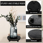 3 Pcs 8/6/4 Inch Mini Wooden Risers for Decor, Black in 5/4/3 Inch in Black, alternate view 4