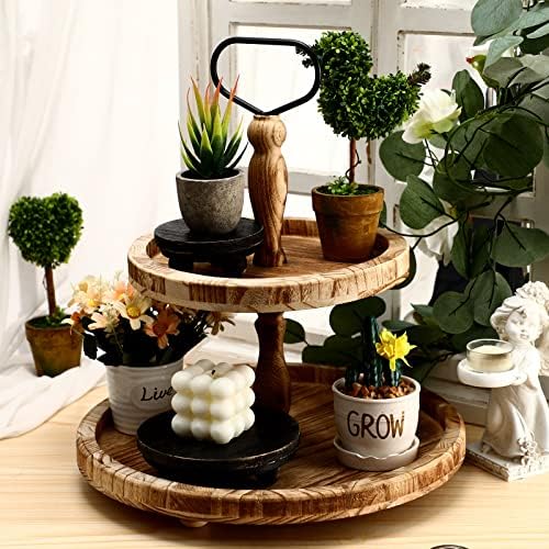 3 Pcs 8/6/4 Inch Mini Wooden Risers for Decor, Black in 5/4/3 Inch in Black, alternate view 5