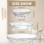 3 Pcs 8/6/4 Inch Mini Wooden Risers for Decor, Washed White in 5/4/3 Inch in Washed White, alternate view 2