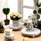 3 Pcs 8/6/4 Inch Mini Wooden Risers for Decor, Washed White in 5/4/3 Inch in Washed White, alternate view 3