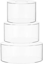 3 PCS Acrylic Cake Stand, 6/8/10 Inch Clear Cake Stand Fillable Cake Riser Round 3 Tier Case Box for Birthday, alternate view