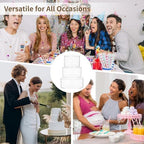 3 PCS Acrylic Cake Stand, 8/10/12 Inch Clear Cake Stand Fillable Cake Riser Round 3 Tier Case Box for Birthday, alternate