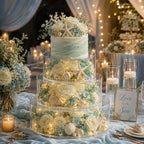 3 Pcs Acrylic Cake Stand with LED Lights 6'', 8'', 10'' Clear Fillable Cake Riser Round 3 Tier Case Box for, alternate view 5