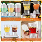 3 Pcs Acrylic Drink Water Dispenser with Spigot, 2.7 Gallon Clear, alternate view 5