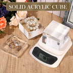 3 Pcs Acrylic Risers Stand Display Block Decor Riser 3 Size, Square in clear, alternate view 5