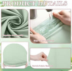 3 Pcs Arch Backdrop Cover Fabric, Brown Green,7.2ft + 6.6ft + 6 Ft, alternate view 3