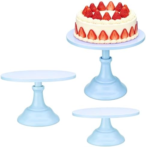 3 Pcs Cake Stand Set,8"/10"/12" inch, Metal Cupcake Holders Stand for Birthday Wedding Banquets, Pastry Display