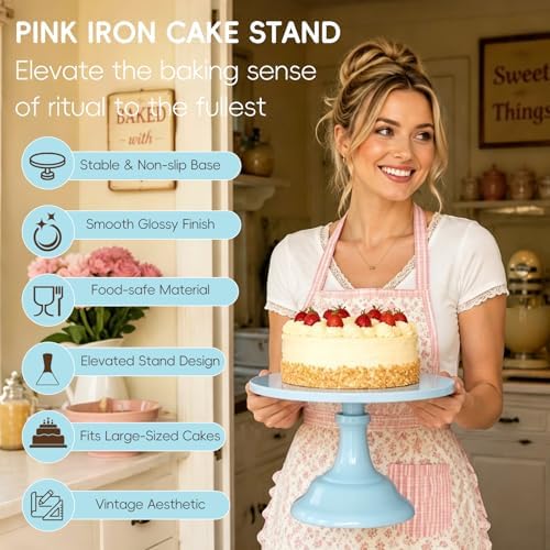 3 Pcs Cake Stand Set,8"/10"/12" inch, Metal Cupcake Holders Stand for Birthday Wedding Banquets, Pastry Display, alternate