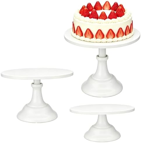 3 Pcs Cake Stand Set,8"/10"/12" inch, Metal Cupcake Holders Stand for Birthday Wedding Banquets, Pastry Display