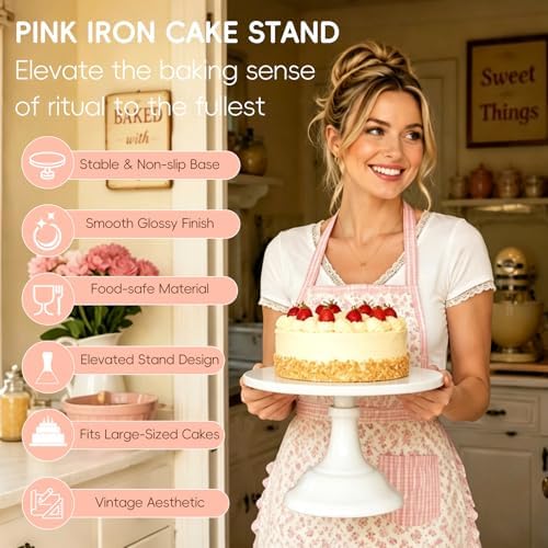 3 Pcs Cake Stand Set,8"/10"/12" inch, Metal Cupcake Holders Stand for Birthday Wedding Banquets, Pastry Display, alternate