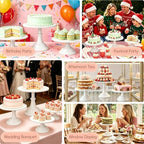3 Pcs Cake Stand Set,8"/10"/12" inch, Metal Cupcake Holders Stand for Birthday Wedding Banquets, Pastry Display, alternate
