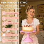 3 Pcs Cake Stand Set,8"/10"/12" inch, Metal Cupcake Holders Stand for Birthday Wedding Banquets, Pastry Display, alternate