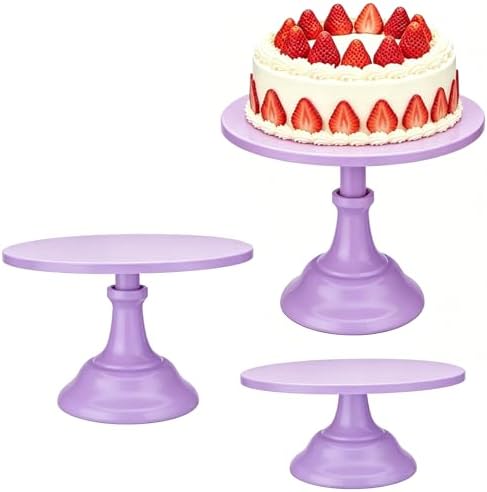 3 Pcs Cake Stand Set,8"/10"/12" inch, Metal Cupcake Holders Stand for Birthday Wedding Banquets, Pastry Display