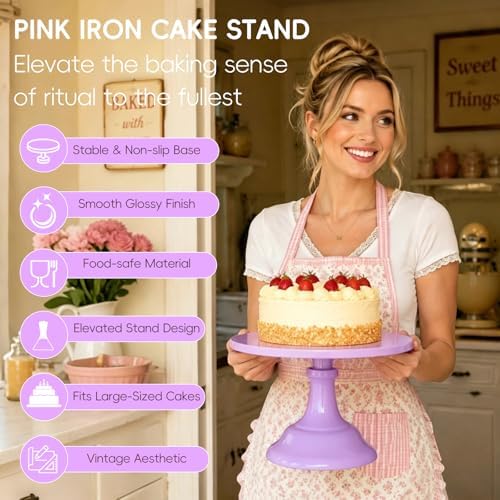 3 Pcs Cake Stand Set,8"/10"/12" inch, Metal Cupcake Holders Stand for Birthday Wedding Banquets, Pastry Display, alternate