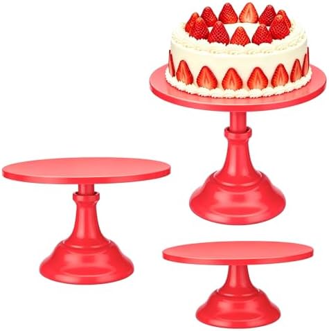 3 Pcs Cake Stand Set,8"/10"/12" inch, Metal Cupcake Holders Stand for Birthday Wedding Banquets, Pastry Display