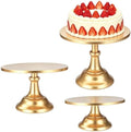 3 Pcs Cake Stand Set,8"/10"/12" inch, Metal Cupcake Holders Stand for Birthday Wedding Banquets, Pastry Display