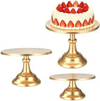 3 Pcs Cake Stand Set,8"/10"/12" inch, Metal Cupcake Holders Stand for Birthday Wedding Banquets, Pastry Display