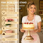 3 Pcs Cake Stand Set,8"/10"/12" inch, Metal Cupcake Holders Stand for Birthday Wedding Banquets, Pastry Display, alternate