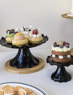 3 Pcs Cake Stand Set, Laced Cake Stand, Mini Cupdake Holder for Party, Wedding, Birthday, Celebration, Baby, alternate view 2