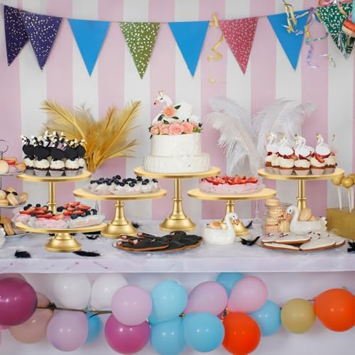 3 Pcs Cake Stand with 20Pcs Cakeboard Round, Cake Stand Set Disc Diameter 8" 10" 12", Perfect Dessert Table, alternate view 2