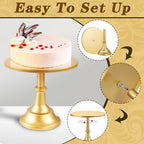 3 Pcs Cake Stand with 20Pcs Cakeboard Round, Cake Stand Set Disc Diameter 8" 10" 12", Perfect Dessert Table, alternate view 4