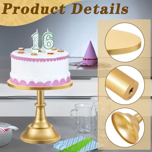 3 Pcs Cake Stand with 20Pcs Cakeboard Round, Cake Stand Set Disc Diameter 8" 10" 12", Perfect Dessert Table, alternate view 5