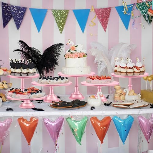 3 Pcs Cake Stand with 20Pcs Cakeboard Round, Cake Stand Set Disc Diameter 8" 10" 12", Perfect Dessert Table, alternate view 2