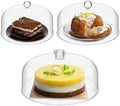 3 Pcs Clear Cake Dome Cover Acrylic Cake Stand Cover, Clear in Clear