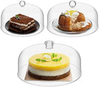 3 Pcs Clear Cake Dome Cover Acrylic Cake Stand Cover, Clear in Clear