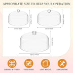 3 Pcs Clear Cake Dome Cover Acrylic Cake Stand Cover, Clear in Clear, alternate view 2